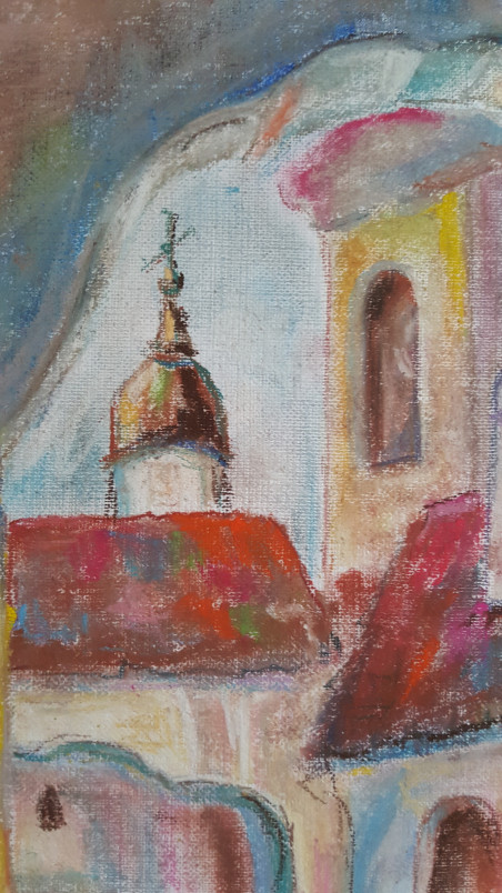 The Streets Of Old Vilnius. Basilian Gate original painting by Natalija Ranceva. Home