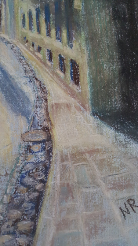 The Streets Of Old Vilnius. St. Ignoto Street original painting by Natalija Ranceva. Home