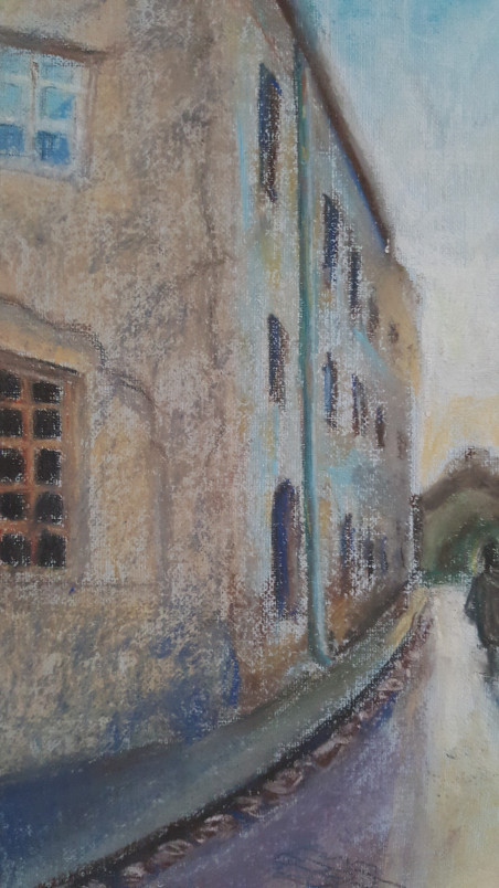 The Streets Of Old Vilnius. St. Ignoto Street original painting by Natalija Ranceva. Home