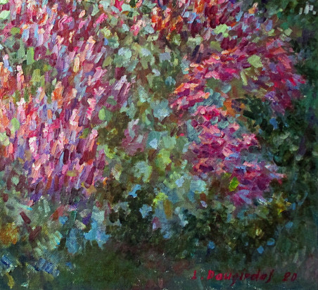 Burning Olive Bush original painting by Liudvikas Daugirdas. Home