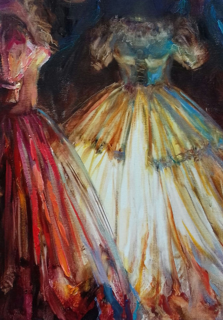 Wardrobe from cycle "Golden Cage" original painting by Vilma Vasiliauskaitė. Splash Of Colors