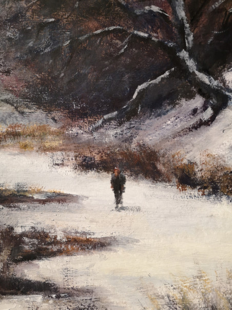 Through Thin Ice original painting by Eugis Eidukaitis. Home