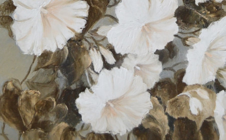 White Flowers original painting by Danutė Virbickienė. Home