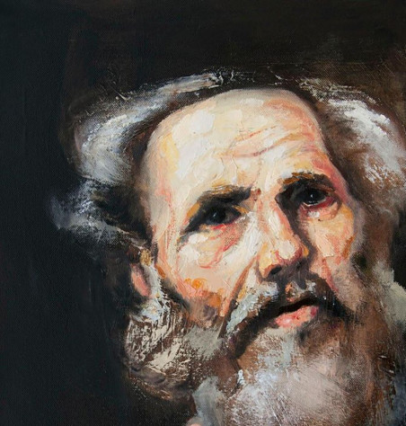 The Old Man original painting by Vidmantas Jažauskas. Home