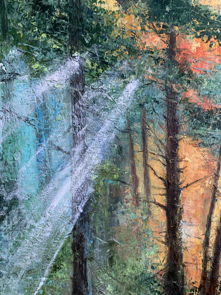 Old Forest original painting by Nijolė Grigonytė Lozovska. Home