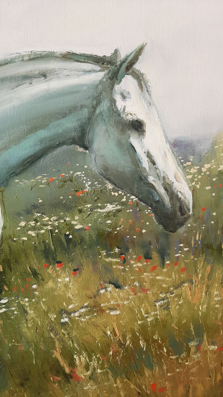 Horses - 1 original painting by Aleksandras Lysiukas. Home