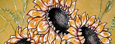 Sunflowers original painting by Artūras Skopas. Home