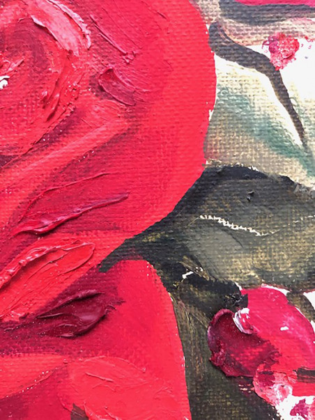 Red Rose original painting by Dina Jankauskienė. Home