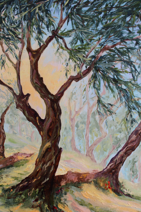 In An Olive Grove original painting by Rita Medvedevienė. Home