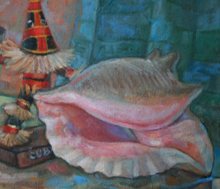 Still Life With A Cockle-Shell original painting by Nomeda Balasevičiūtė. Home