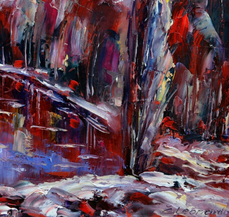 Winter Landscape 2 original painting by Leonardas Černiauskas. Home