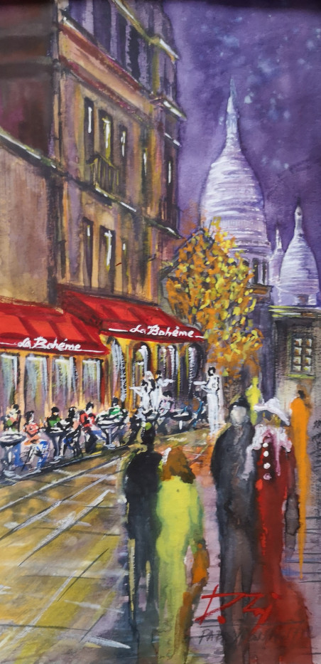 Paris. Montmartre original painting by Dmitrij Zuj. Home