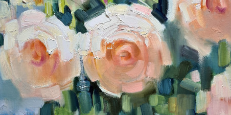 Bouquet of Roses original painting by Svetlana Ovinova. Home