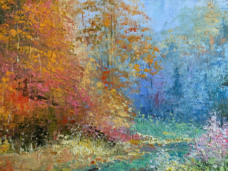 Path Of The Forest original painting by Nijolė Grigonytė Lozovska. Home