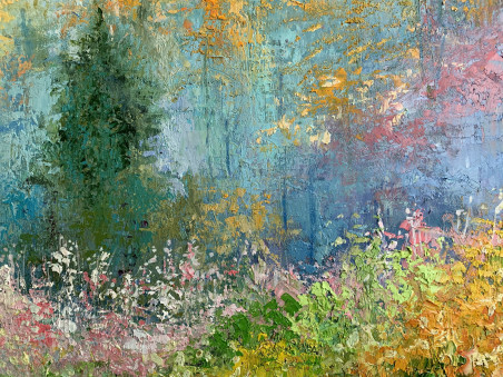 Path Of The Forest original painting by Nijolė Grigonytė Lozovska. Home