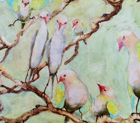 Birds 11 original painting by Inesa Škeliova. Home