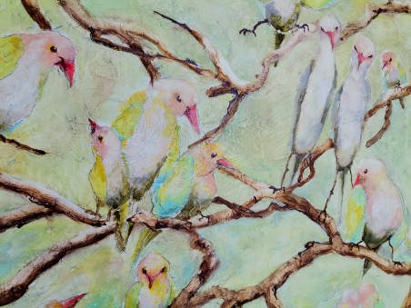 Birds 11 original painting by Inesa Škeliova. Home