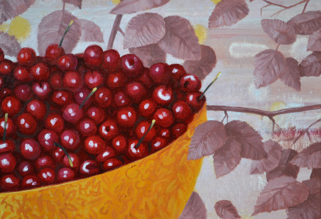 Cherry Day original painting by Artūras Braziūnas. Home