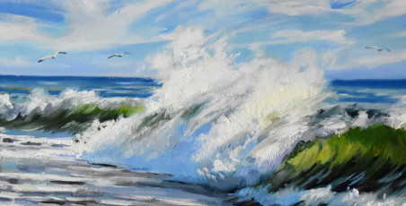 Crazy Sea original painting by Serghei Ghetiu. Home