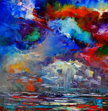 After the Storm original painting by Leonardas Černiauskas. Home