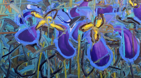 Irises original painting by Vytautas Poška. Home