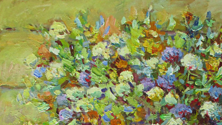 Wild Flowers original painting by Liudvikas Daugirdas. Home