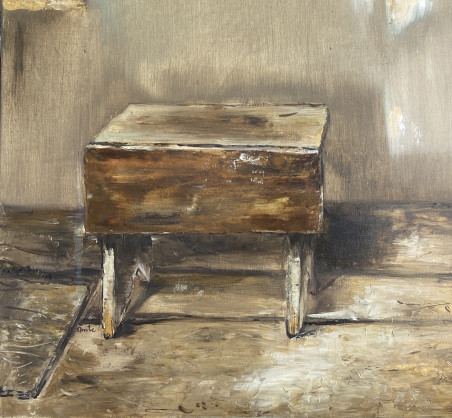 From the Cycle "Stories of a Mill" - School Bench original painting by Onutė Juškienė. Home