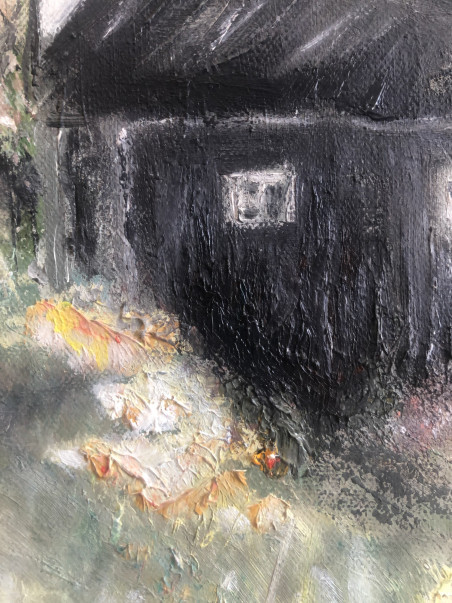 Black House original painting by Azura Oil. Home