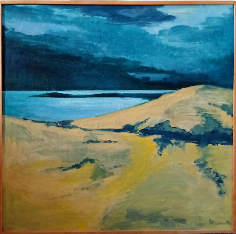 Wide Sea original painting by Romanas Borisovas. Home