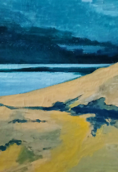 Wide Sea original painting by Romanas Borisovas. Home