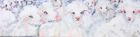 A Lot Of Sheep original painting by Edvilė Lukšytė. Home