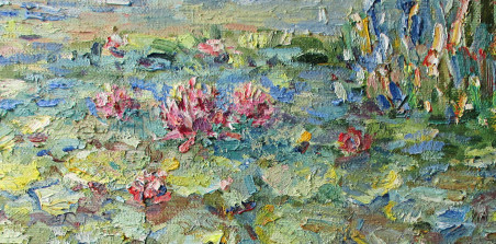 Blossoming Of Water Lilies original painting by Liudvikas Daugirdas. Home