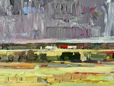 Landscape XIV original painting by Arvydas Kašauskas. Home