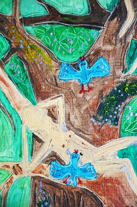 Tree spirits original painting by Orinta Klimaitė. Home