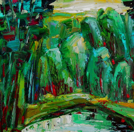 Summer Landscape original painting by Leonardas Černiauskas. Home