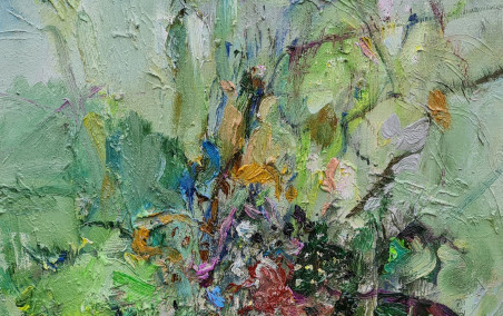 Impression On The Theme Of Flowering original painting by Jūratė Kadusauskaitė. Home