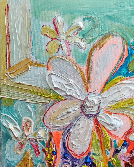 Summer Flowers original painting by Arvydas Martinaitis. Home