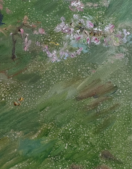 Flowering Sakura original painting by Vaidotas Vankevičius. Home