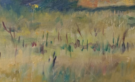 Meadow In Autumn original painting by Vaidotas Vankevičius. Home