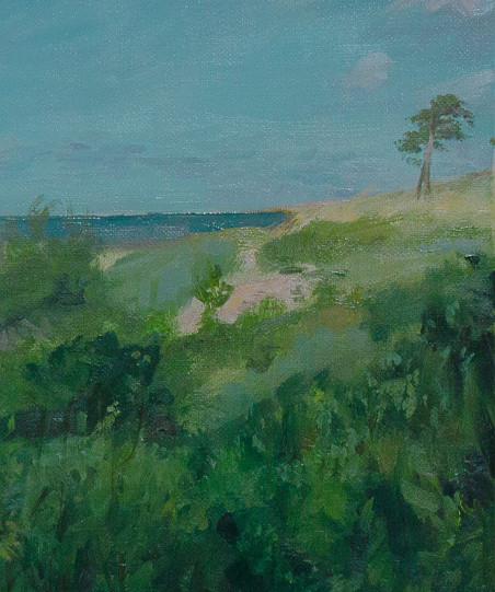 Beach Of Karosta original painting by Vaidotas Vankevičius. Home