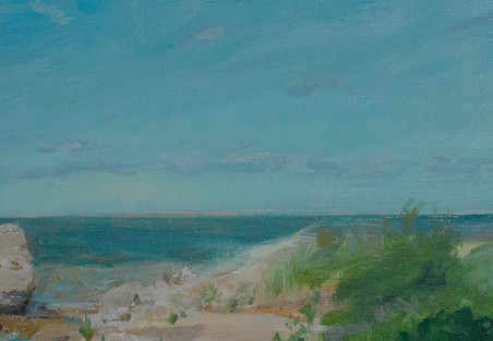 Beach Of Karosta original painting by Vaidotas Vankevičius. Home