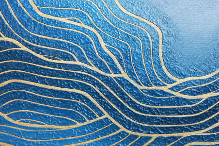 Blue Streams original painting by . Home