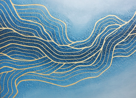 Blue Streams original painting by . Home