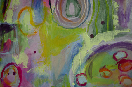 Green marvel original painting by Giedrė Balčiūnaitė. Home