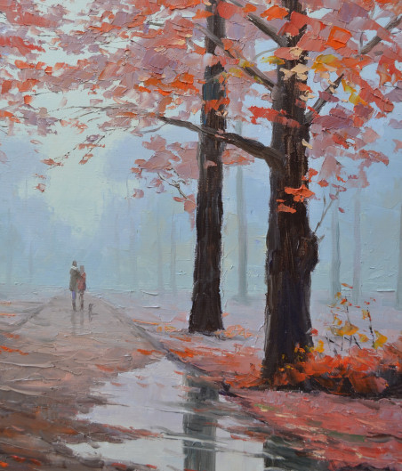 Autumn Romance 2 original painting by Rimantas Virbickas. Home