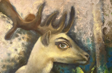 Little Deer original painting by Lilijana Tumaitė. Home