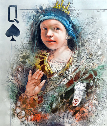 Who's the Queen Here? original painting by Laimonas Šmergelis. Home