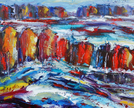 Winter Came original painting by Leonardas Černiauskas. Home