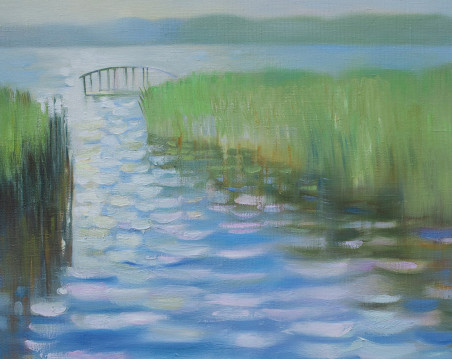 White Bridge original painting by Svetlana Ovinova. Home