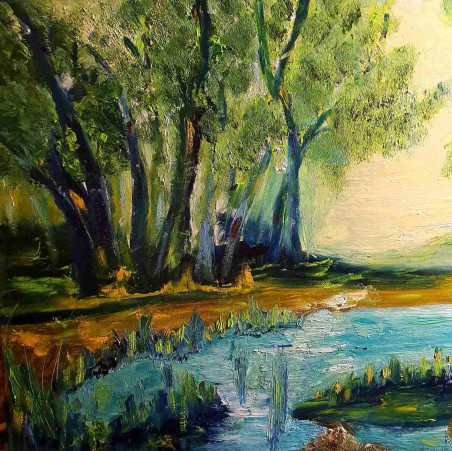 Morning freshness original painting by Zita Virginija Tarasevičienė. Home